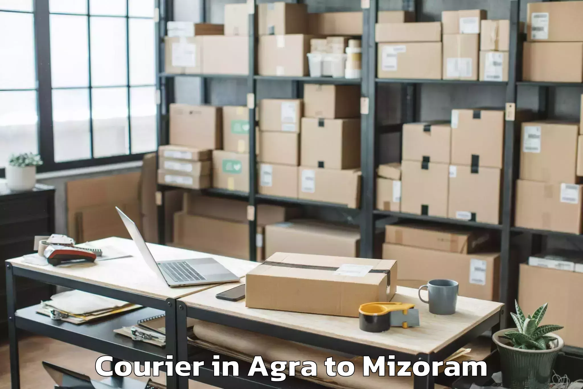 Affordable Agra to Thenzawl Courier